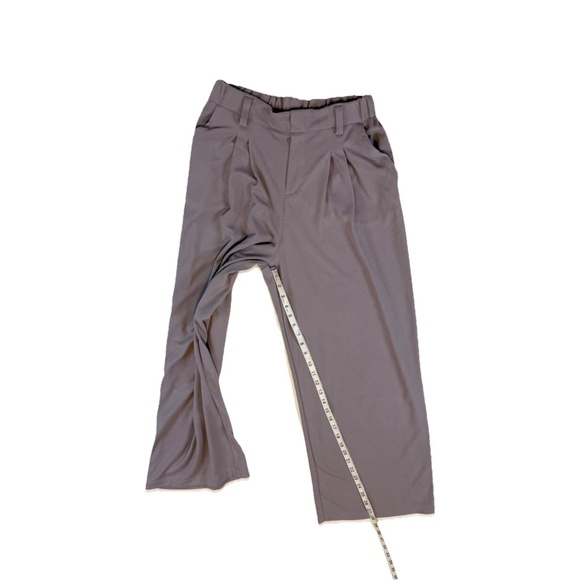 Halara Flex Wide Leg Waffle Work Pants Hibiscus Purple Size M 8/10 High Waist - Picture 6 of 14